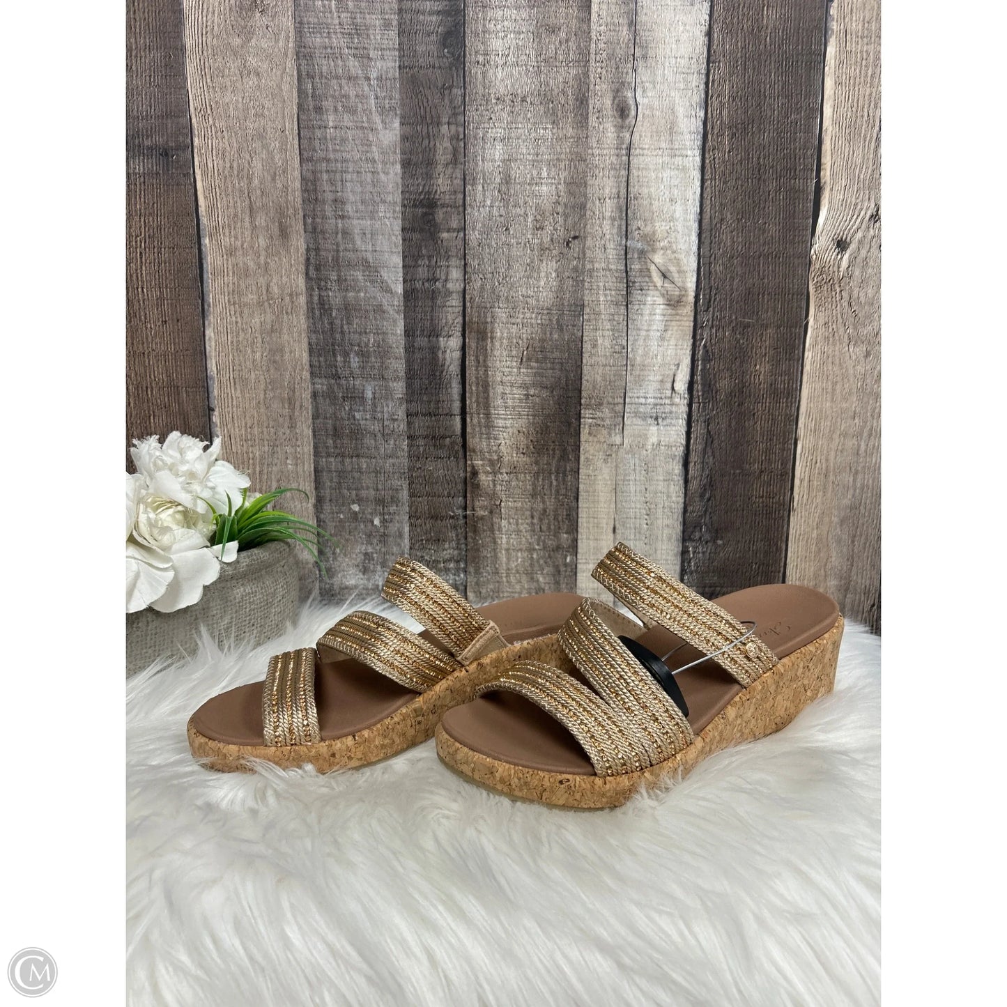 Sandals Heels Platform By Skechers In Copper, Size: 6.5