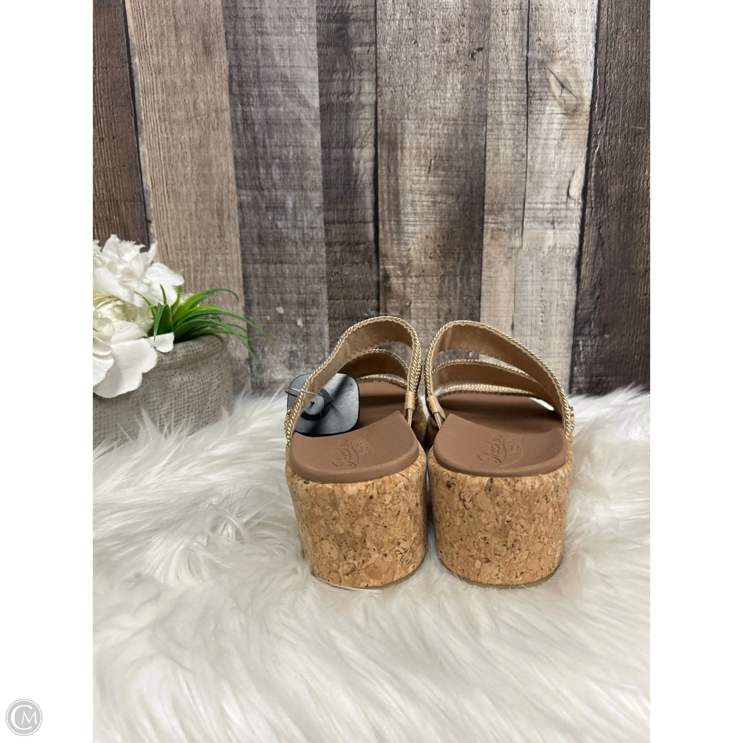Sandals Heels Platform By Skechers In Copper, Size: 6.5