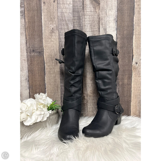 Boots Mid-calf Heels By Rialto In Black, Size: 7