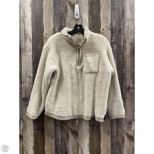 Jacket Faux Fur & Sherpa By Knox Rose In Ivory, Size: S