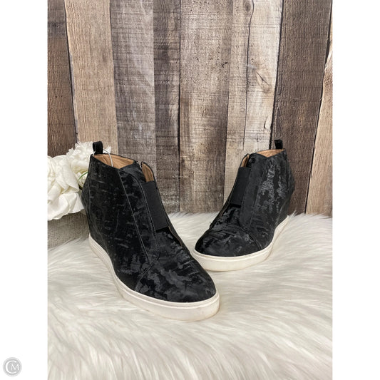 Boots Ankle Heels By Cme In Black & Grey, Size: 8