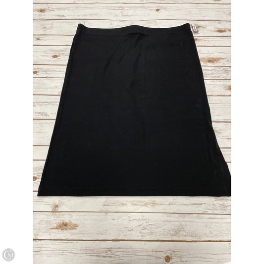 Skirt Midi By Chicos In Black, Size: Xxl