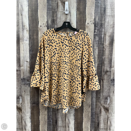 Top Long Sleeve By Ces Femme In Multi-colored, Size: S