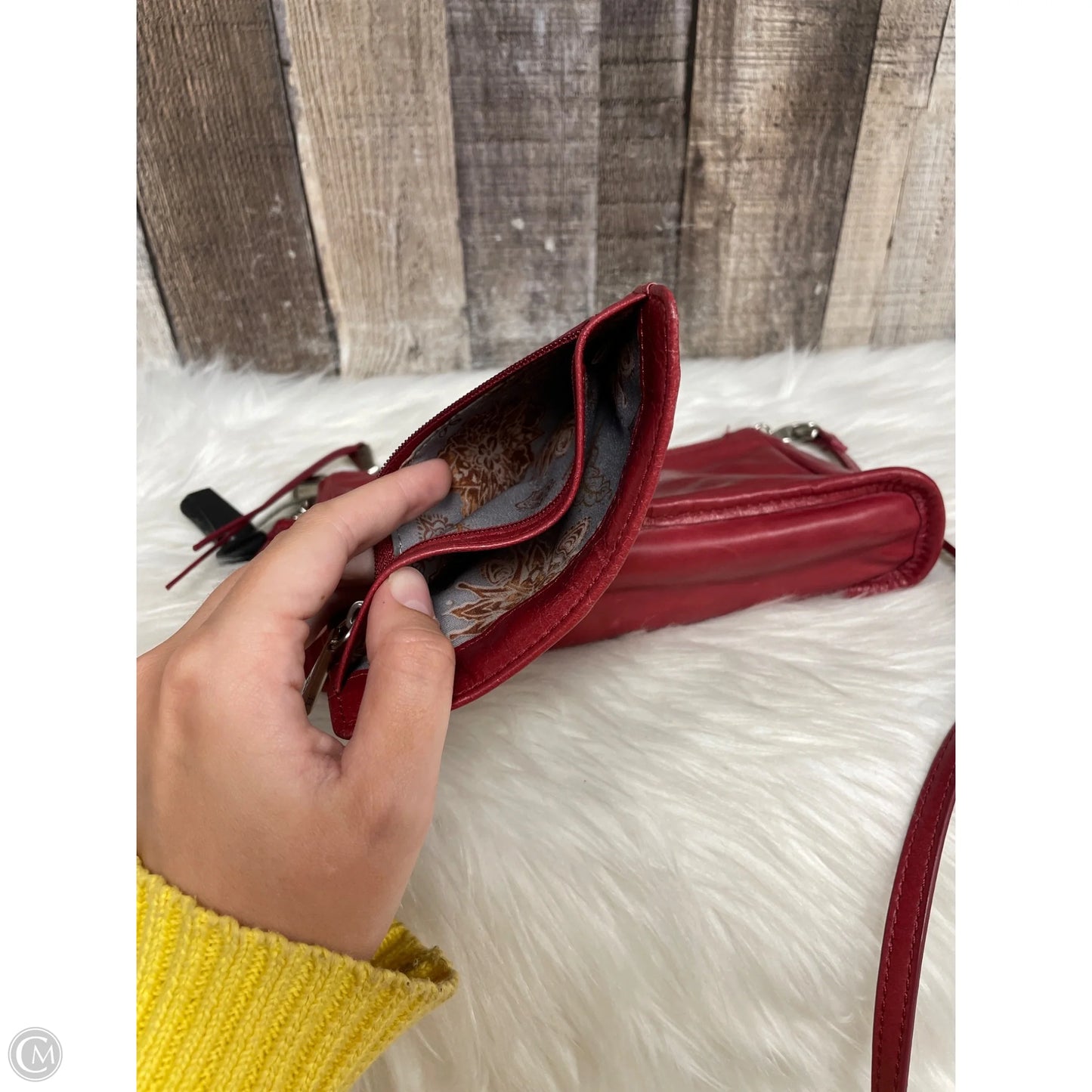 Handbag Leather By Hobo Intl, Size: Small