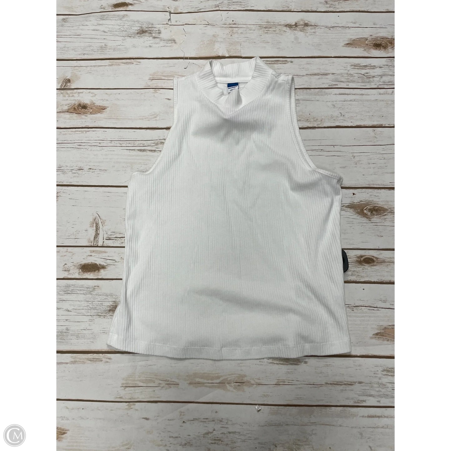 Top Sleeveless By Old Navy In White, Size: M