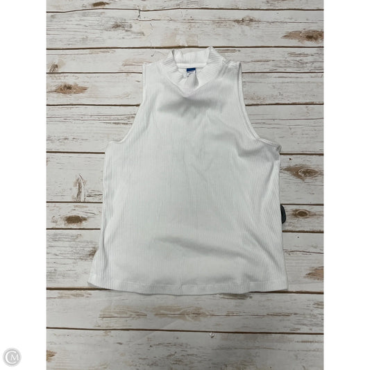 Top Sleeveless By Old Navy In White, Size: M