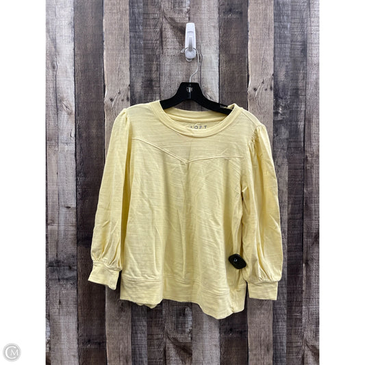 Sweater By Loft In Yellow, Size: M