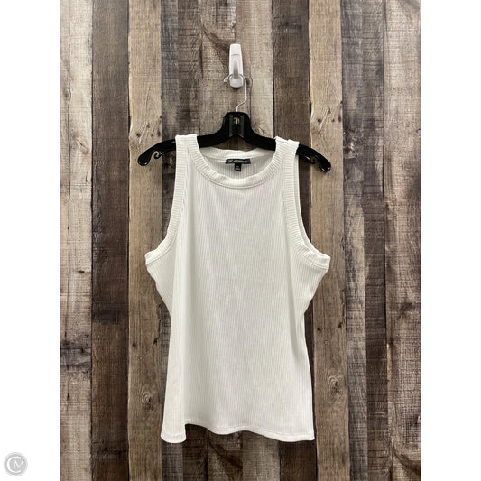 Top Sleeveless By International Concepts In White, Size: Xxl
