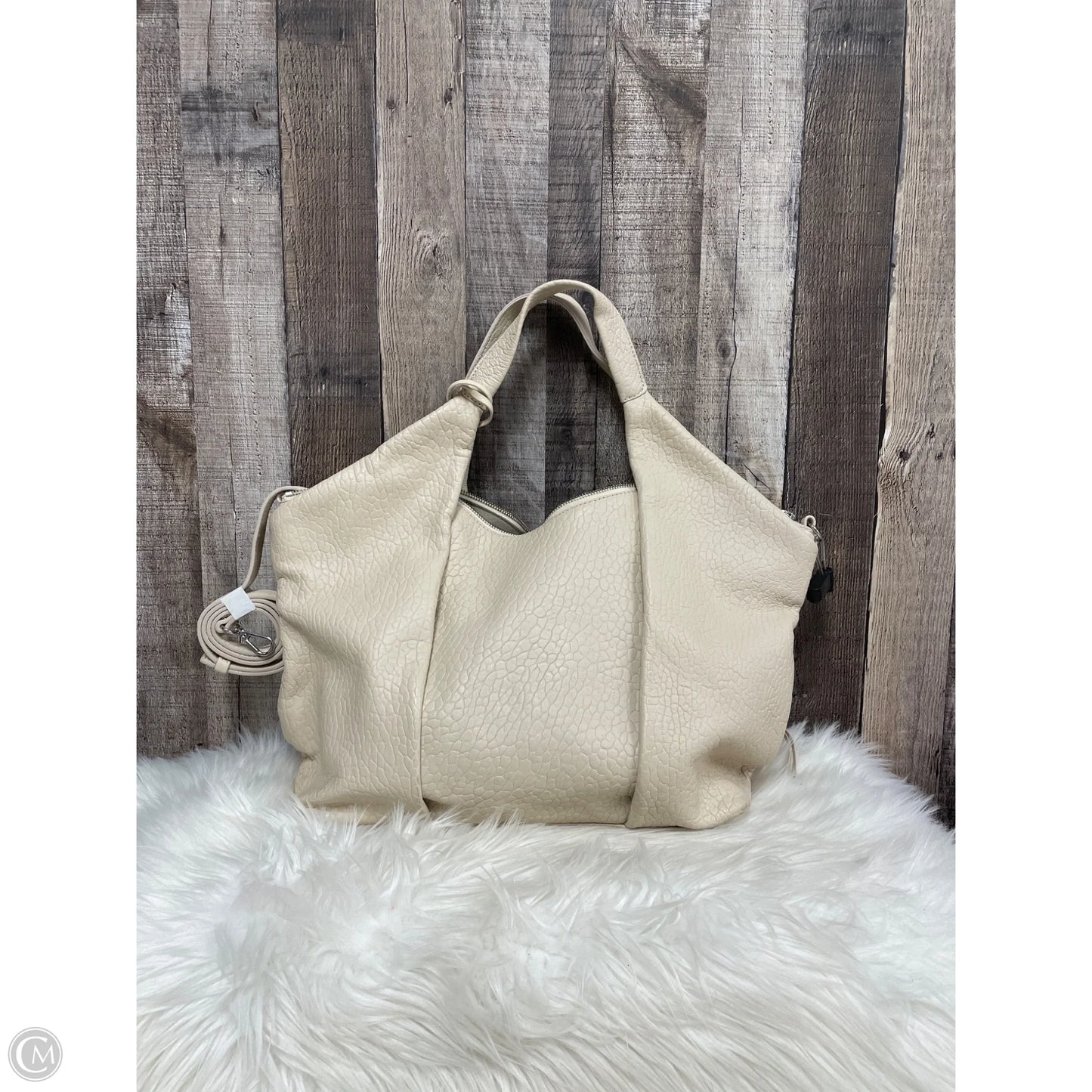 Handbag Leather By Vince Camuto, Size: Large