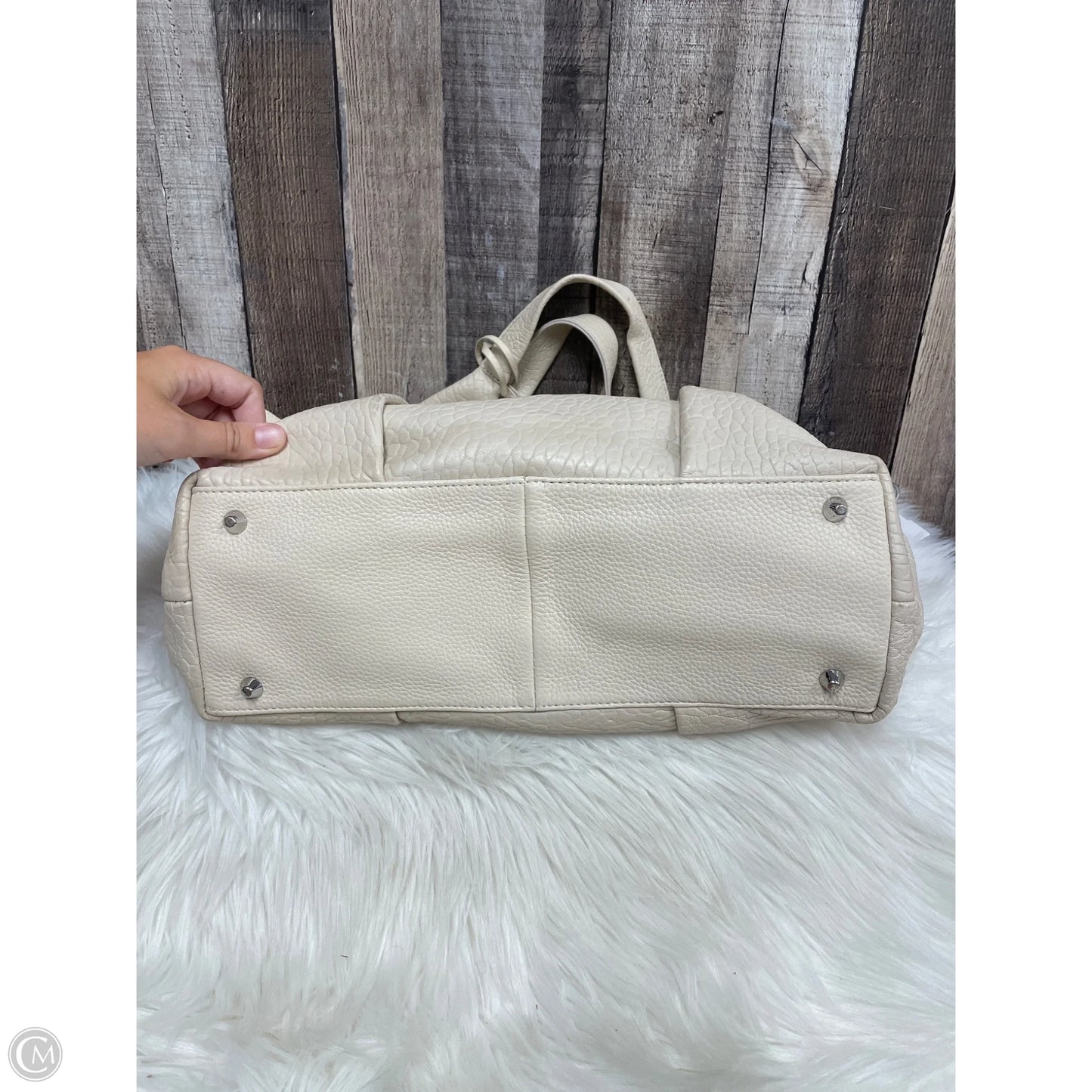 Handbag Leather By Vince Camuto, Size: Large