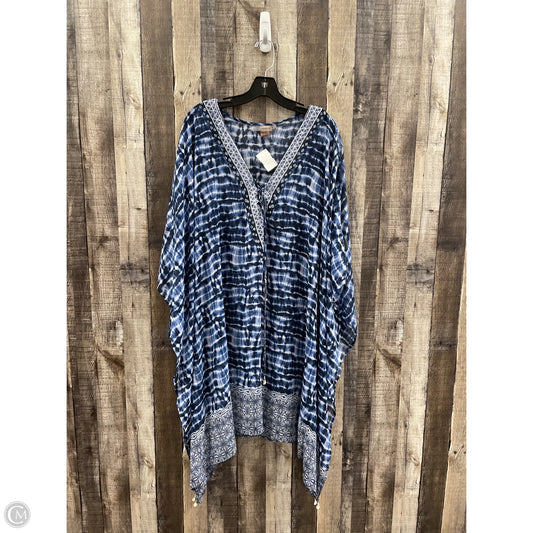 Swimwear Cover-up By Rod Beattie In Blue, Size: 2x