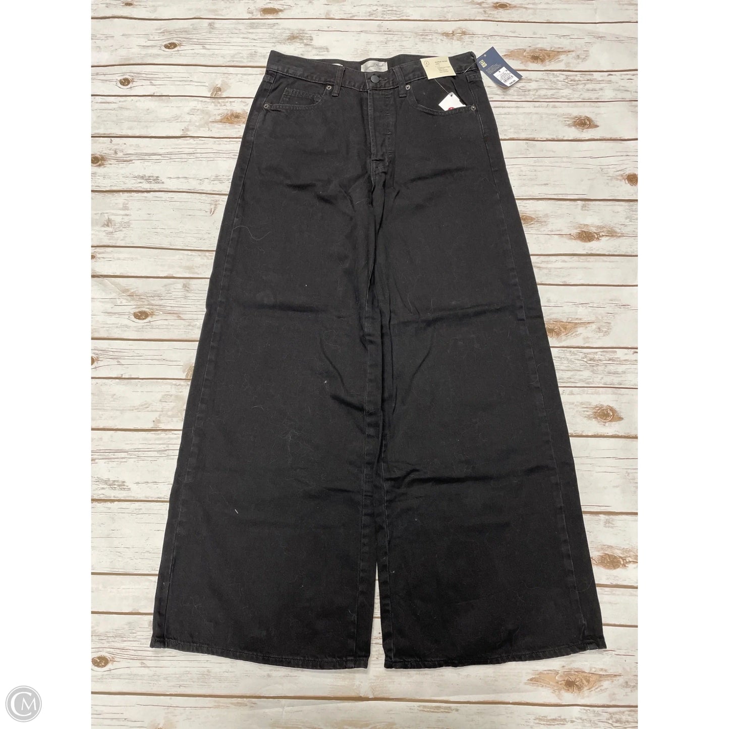 Jeans Wide Leg By Universal Thread In Black, Size: 8