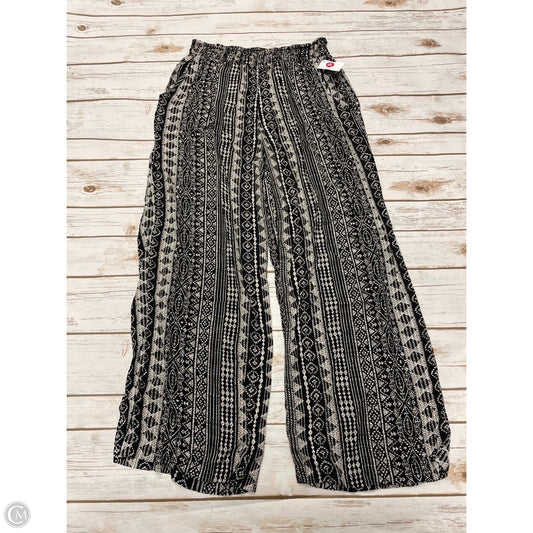 Pants Wide Leg By Matty M In Black & White, Size: M