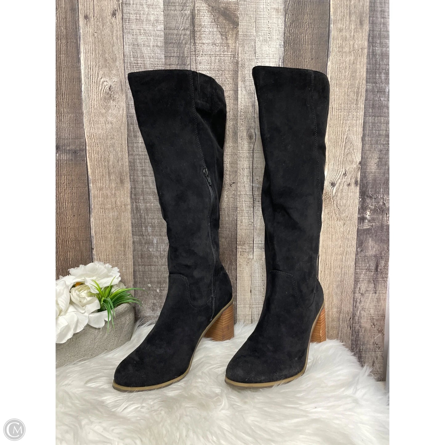 Boots Knee Heels By Target In Black, Size: 9.5