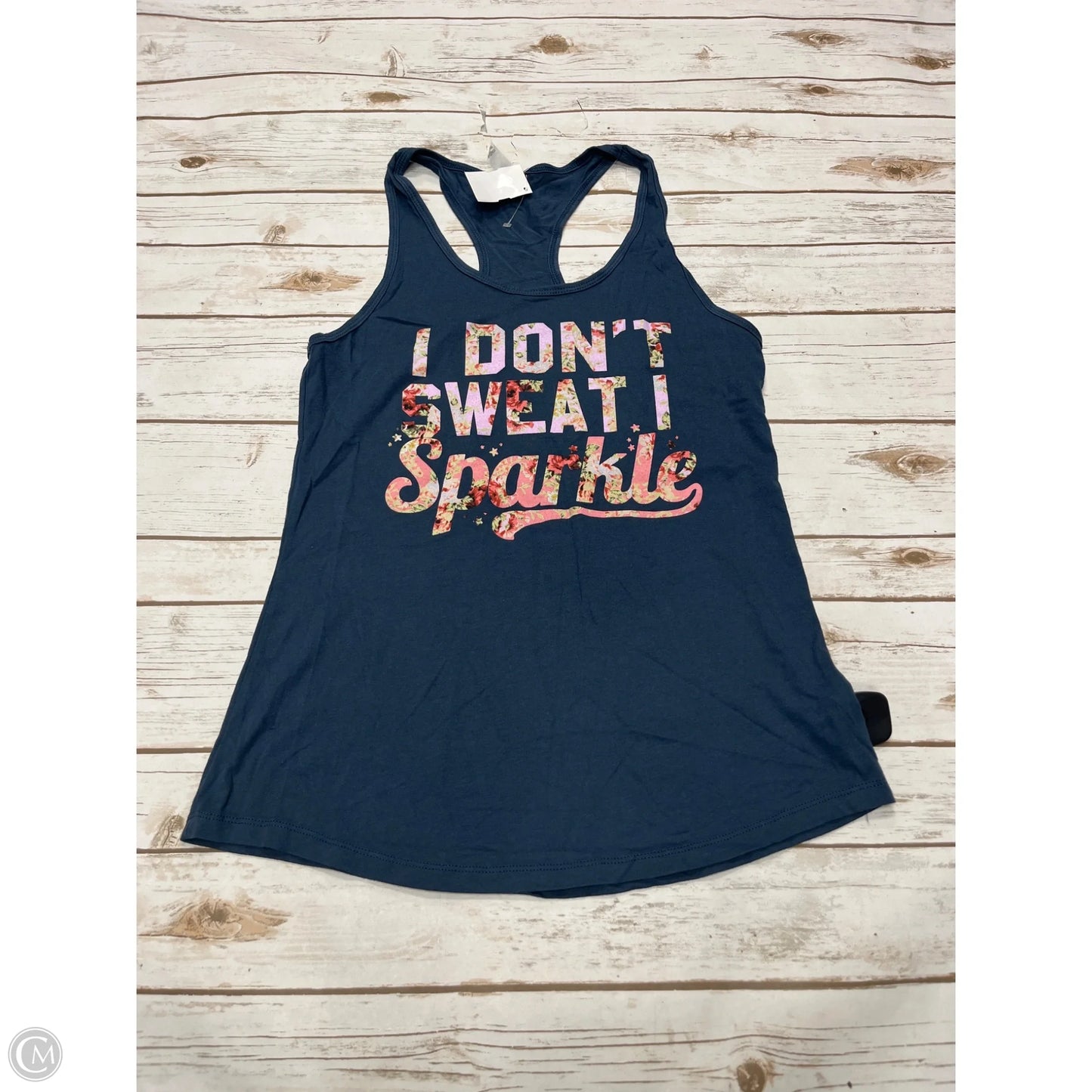 Tank Top By Next Level In Blue & Brown, Size: Xl