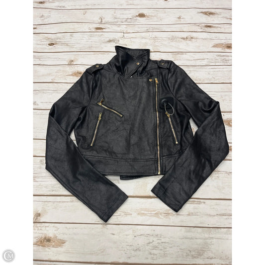 Jacket Moto By Windsor In Black, Size: Xs