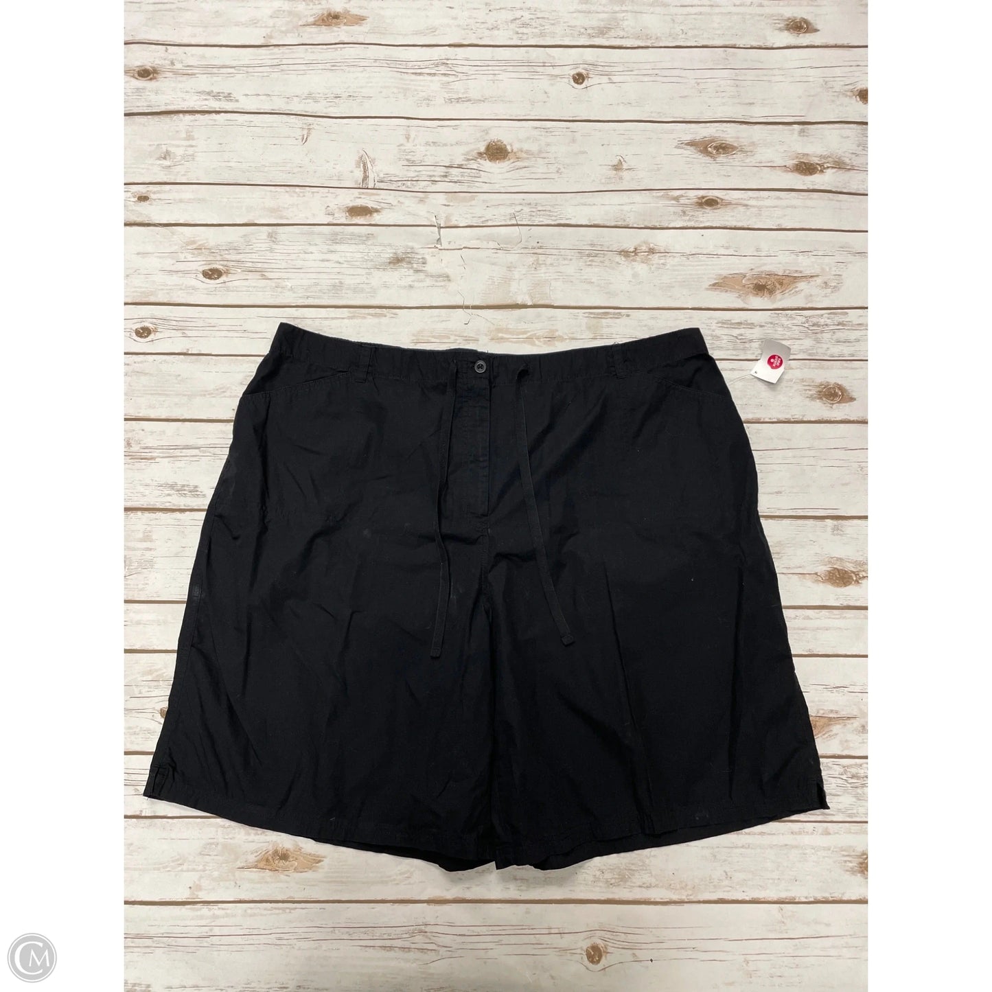 Shorts By Karen Scott In Black, Size: 3x