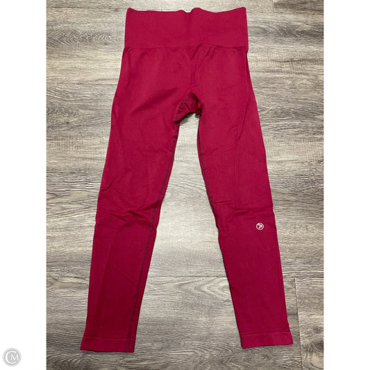 Athletic Leggings By Cme In Maroon, Size: M
