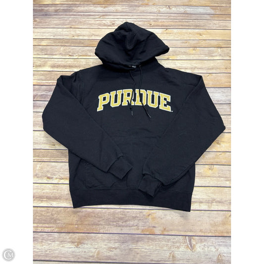 Sweatshirt Hoodie By Champion In Black, Size: S