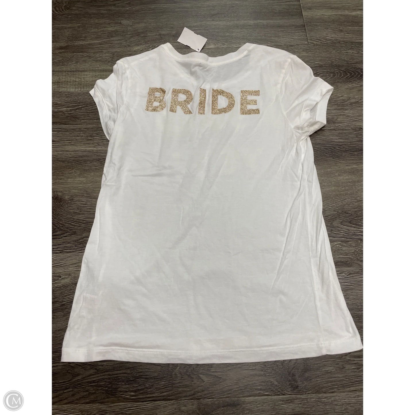 Top Short Sleeve By Victorias Secret In White, Size: S