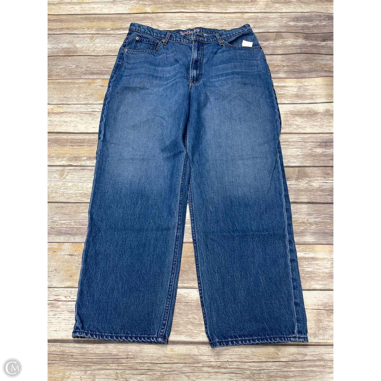 Jeans Straight By Cme In Blue Denim, Size: 18