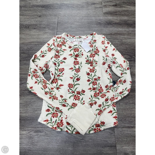 Top Long Sleeve By We The Free In Floral Print, Size: L