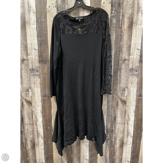 Dress Casual Midi By Inc In Black, Size: 1x