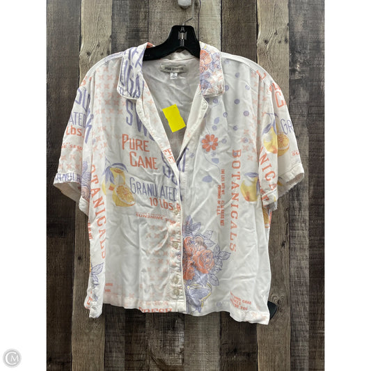 Top Short Sleeve By Urban Outfitters In Multi-colored, Size: M
