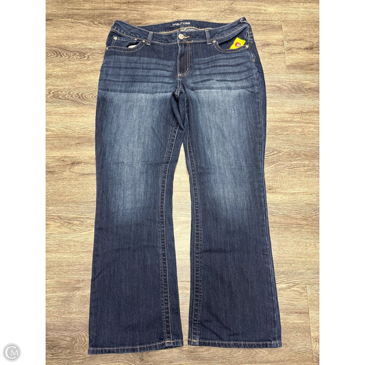 Jeans Boot Cut By Maurices In Blue Denim, Size: 18