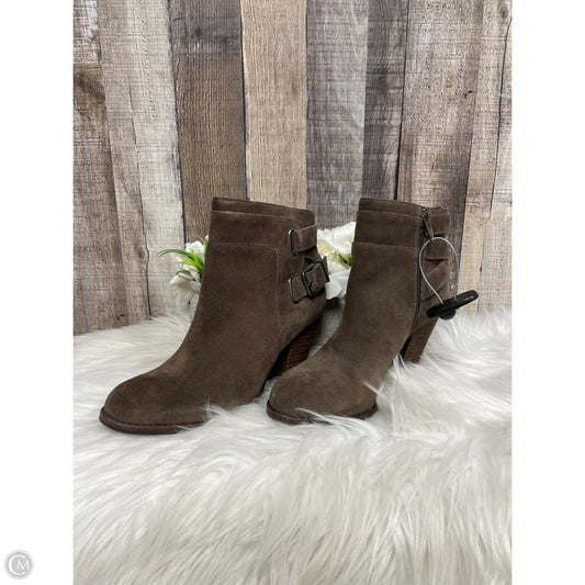 Boots Ankle Heels By Gianni Bini In Brown, Size: 6