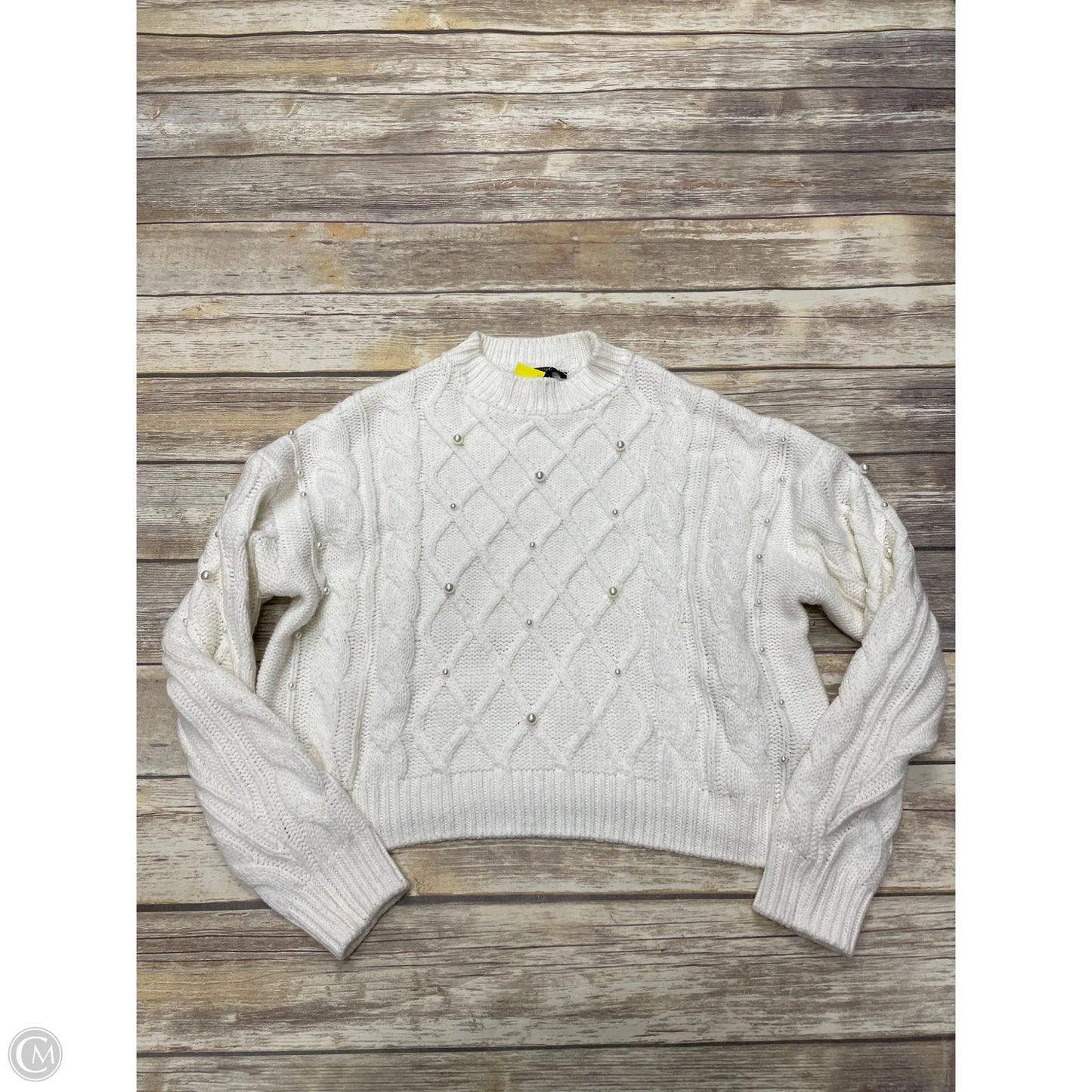 Sweater By Forever 21 In White, Size: L