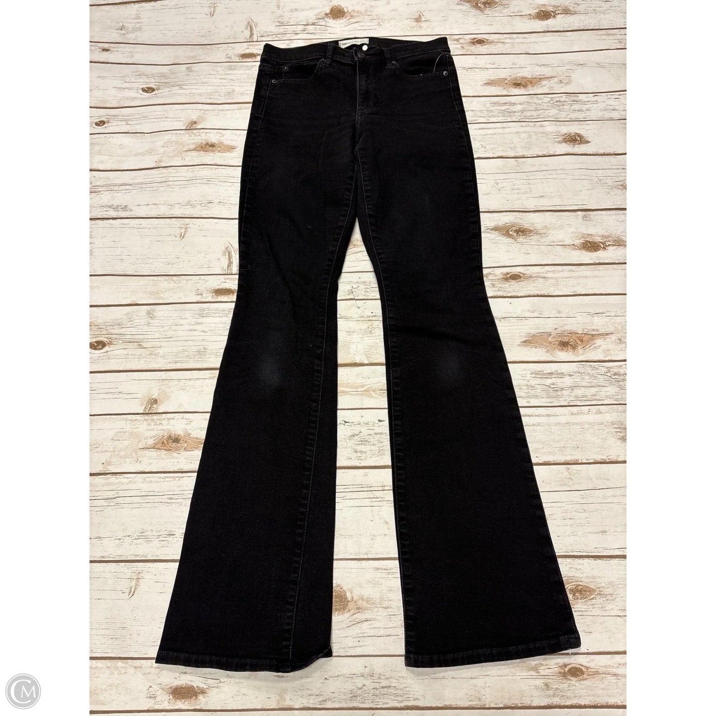 Jeans Boot Cut By Gap In Black Denim, Size: 6