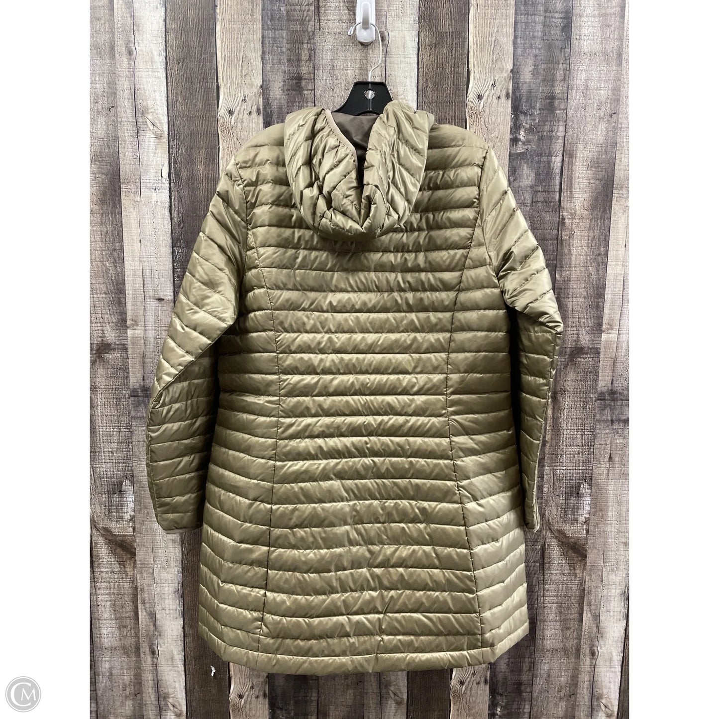 Coat Puffer & Quilted By Eddie Bauer In Bronze, Size: L
