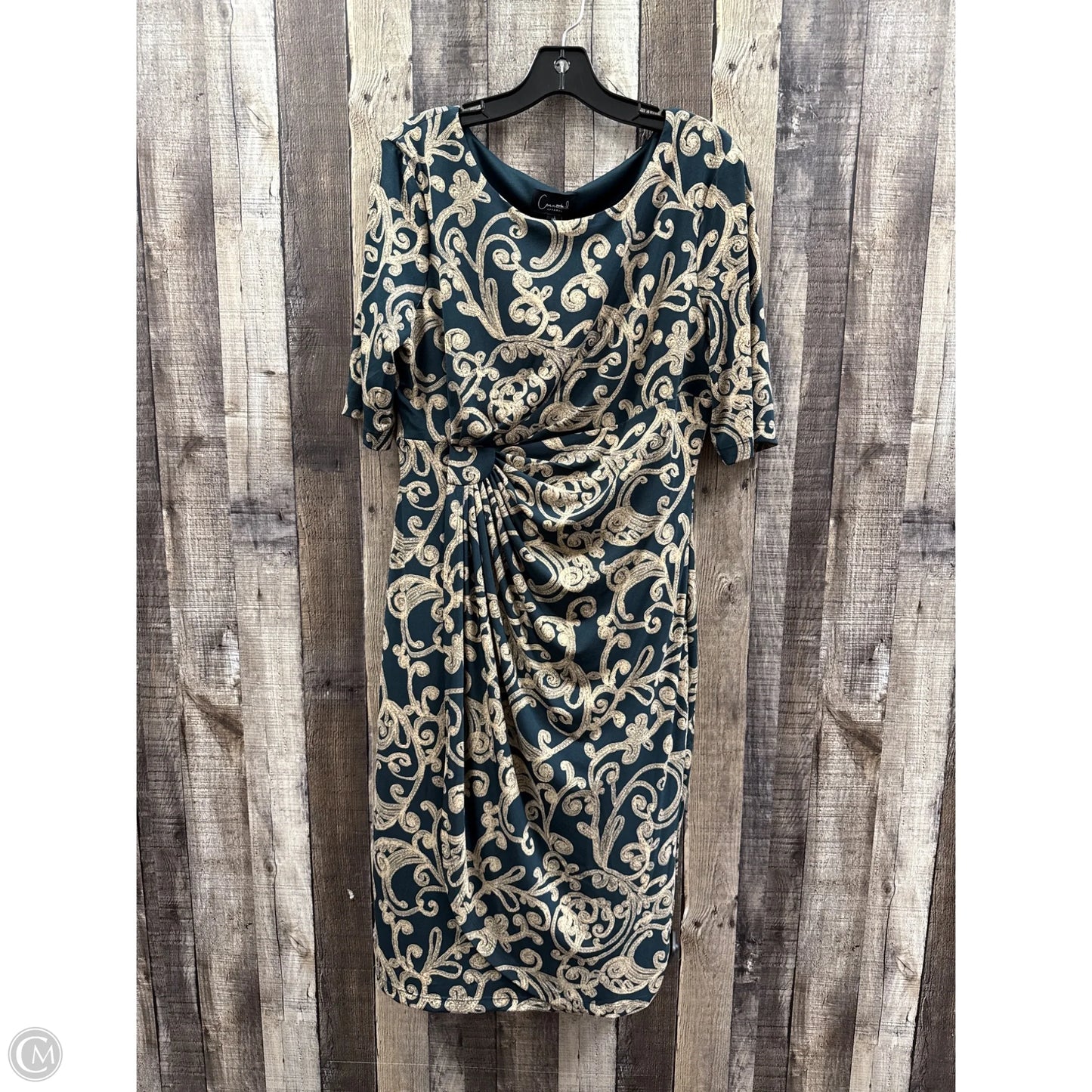 Dress Casual Midi By Connected Apparel In Green, Size: 14