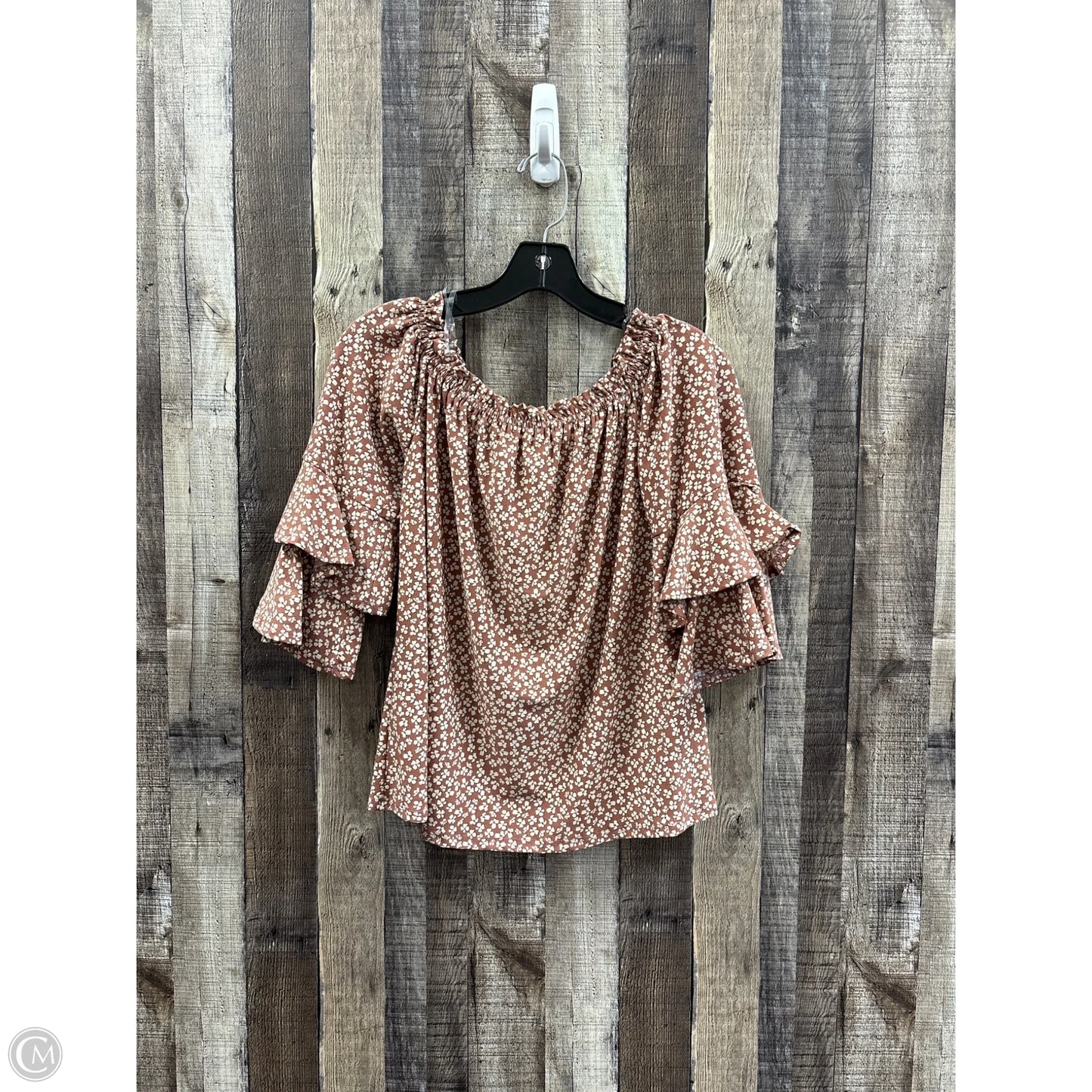 Top 3/4 Sleeve By Vine & Love In Multi-colored, Size: S