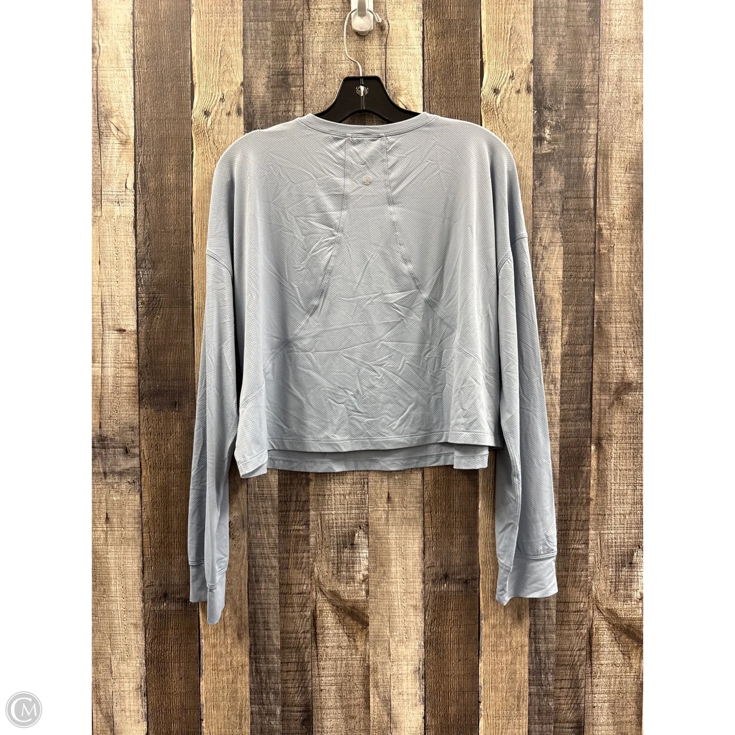 Athletic Top Long Sleeve Crewneck By Lululemon In Blue, Size: 10