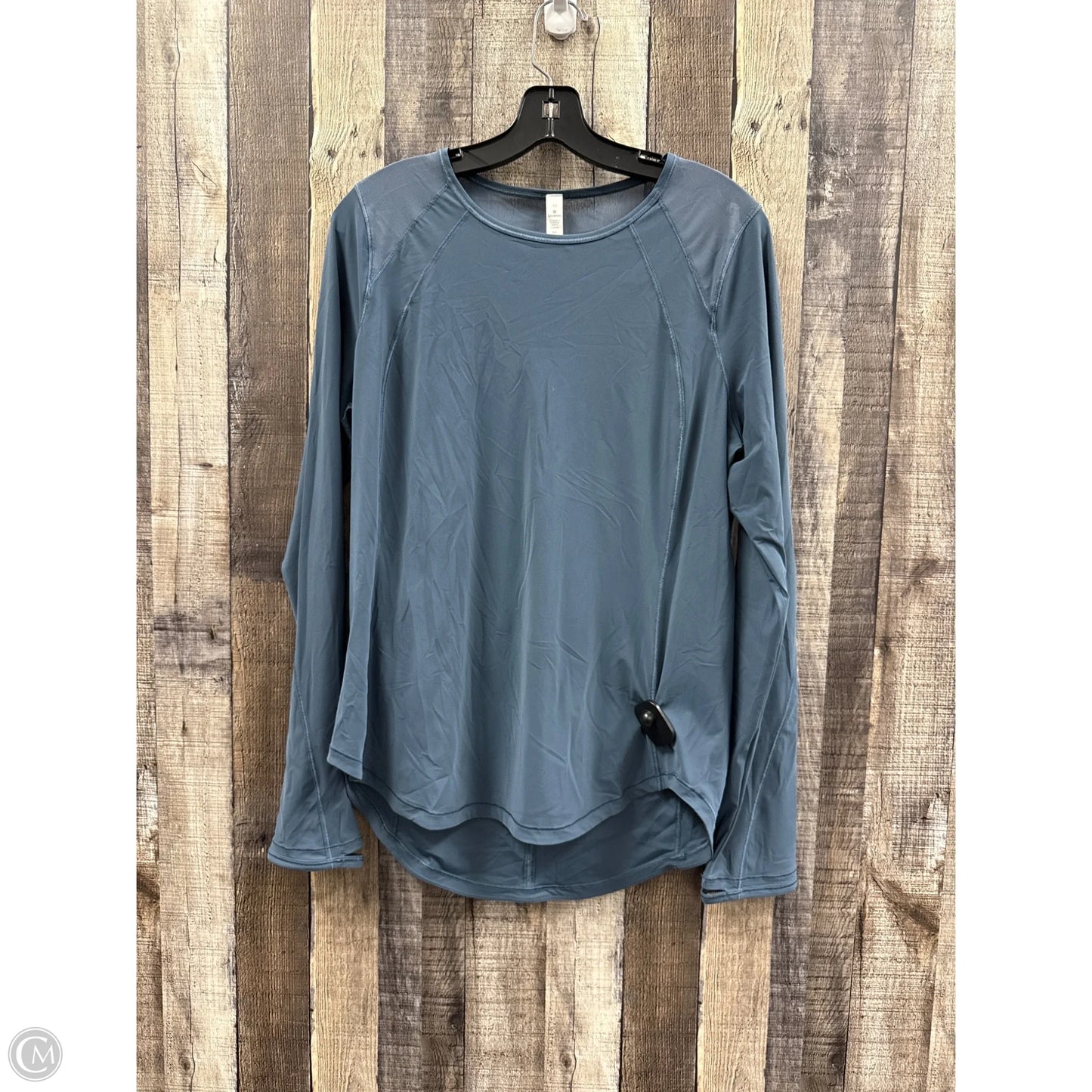 Athletic Top Long Sleeve Crewneck By Lululemon In Blue, Size: 10