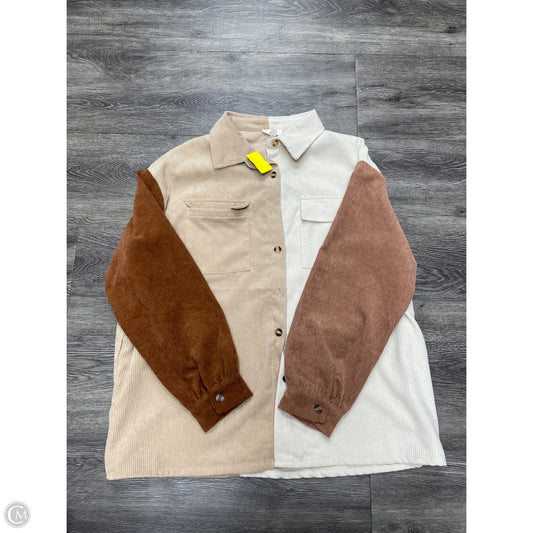Jacket Shirt By Entro In Multi-colored, Size: L