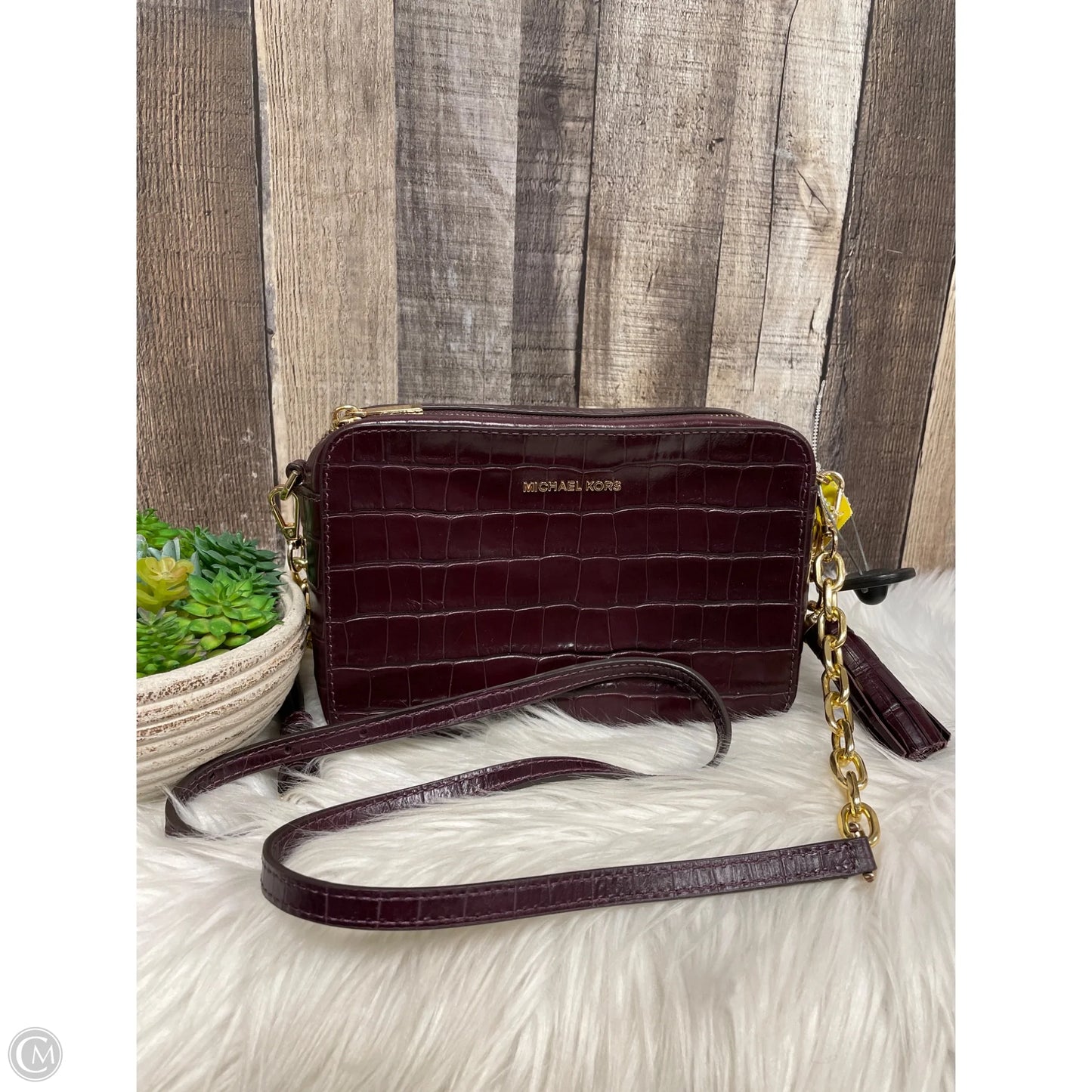 Crossbody Designer By Michael Kors, Size: Large