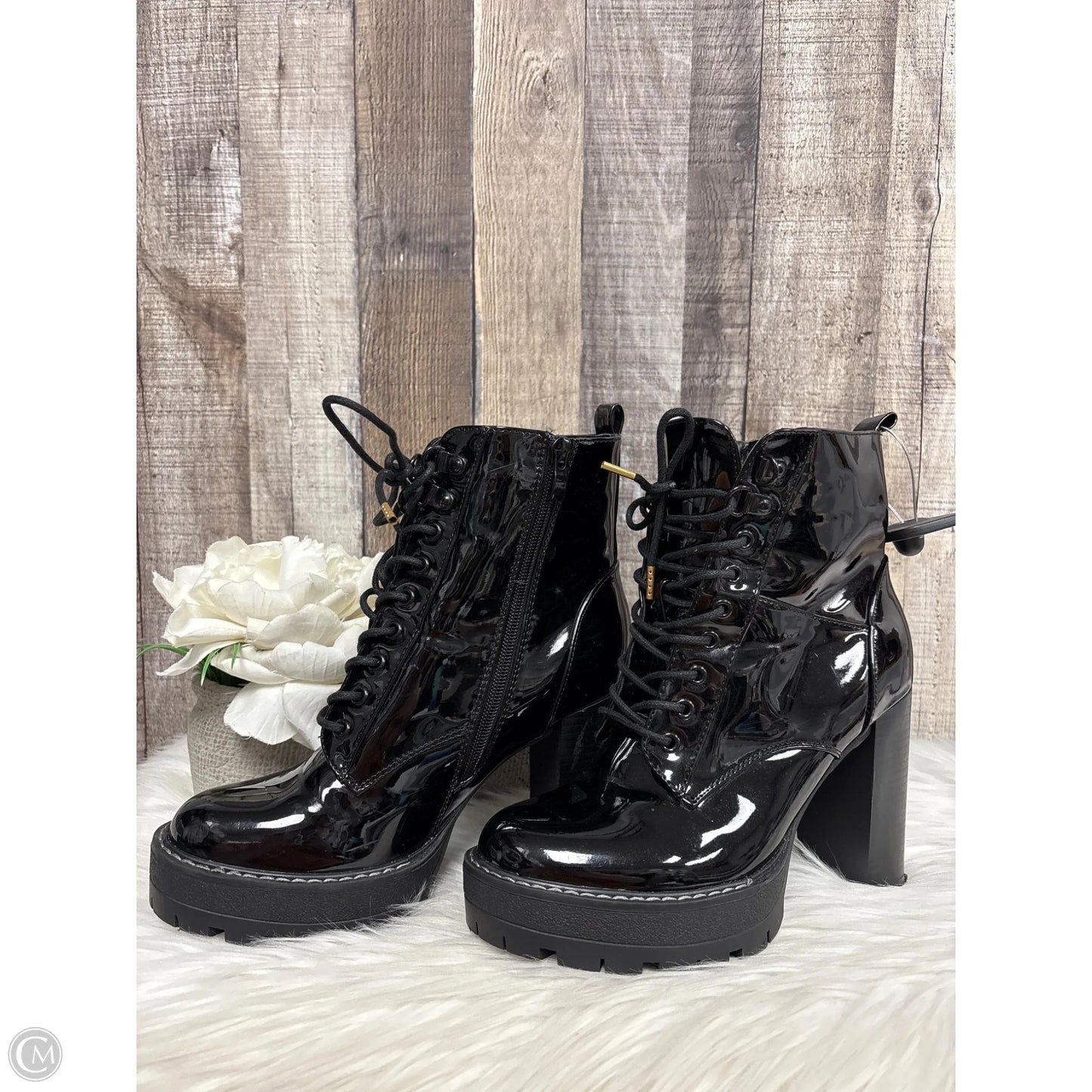 Boots Ankle Heels By Azalea Wang In Black, Size: 8