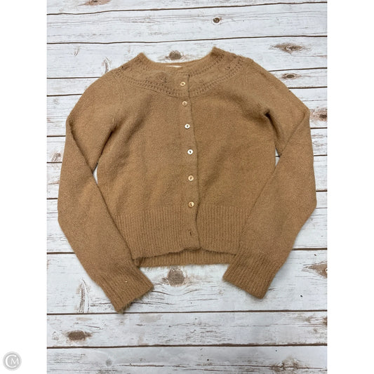 Sweater Cardigan By Reed In Tan, Size: S