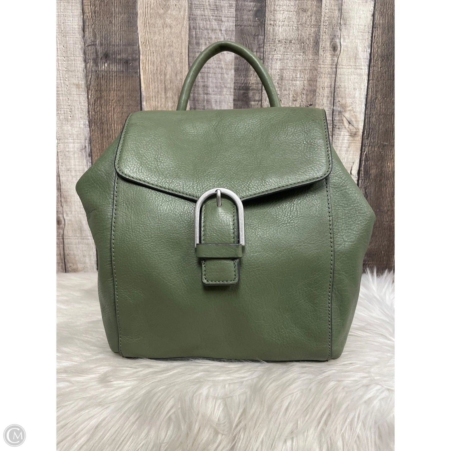 Backpack Leather By Fossil, Size: Medium