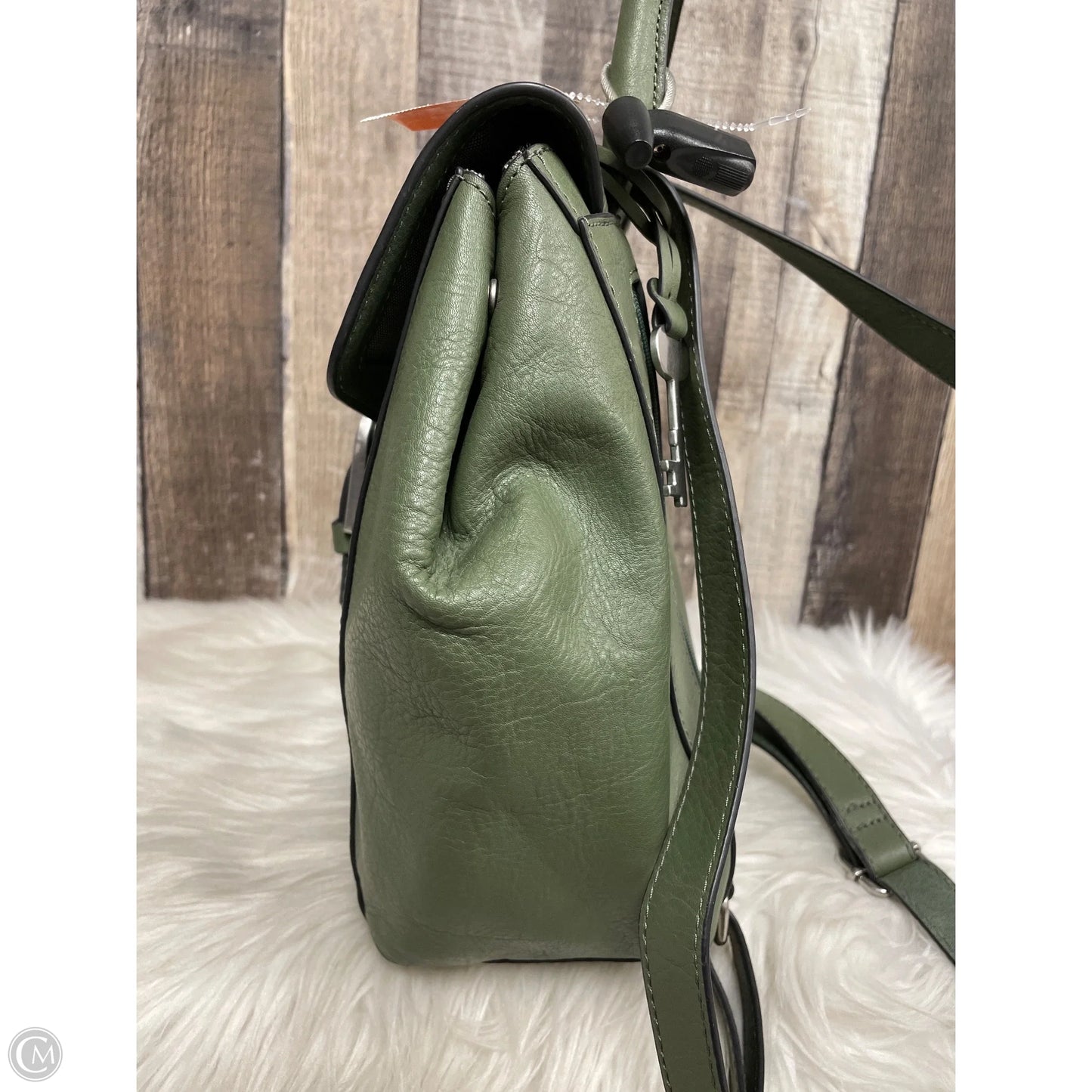 Backpack Leather By Fossil, Size: Medium