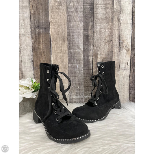 Boots Ankle Flats By Bamboo In Black, Size: 6.5