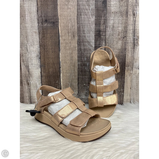 Sandals Flats By Vionic In Gold, Size: 9