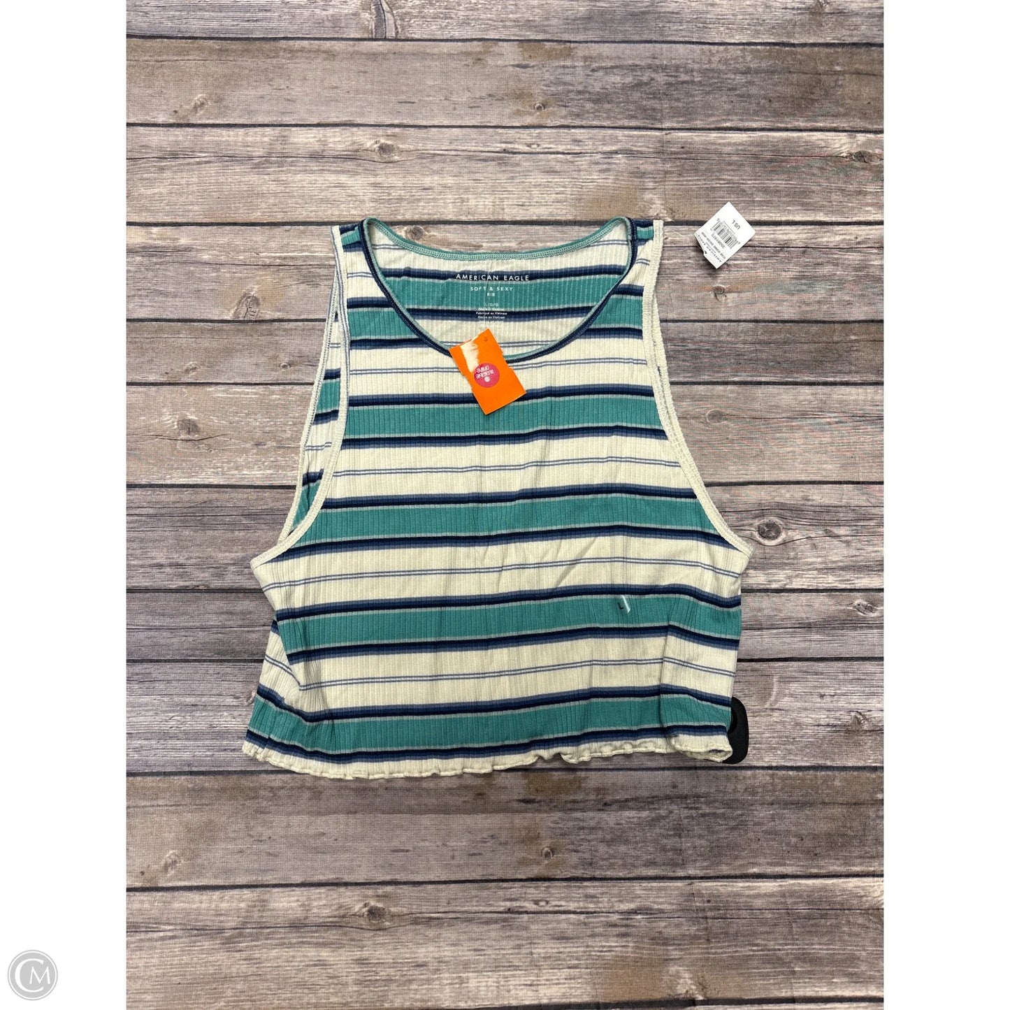 Tank Top By American Eagle In Aqua, Size: L