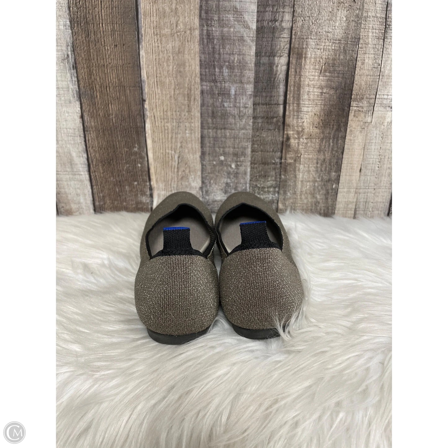 Shoes Flats By Rothys In Silver, Size: 10