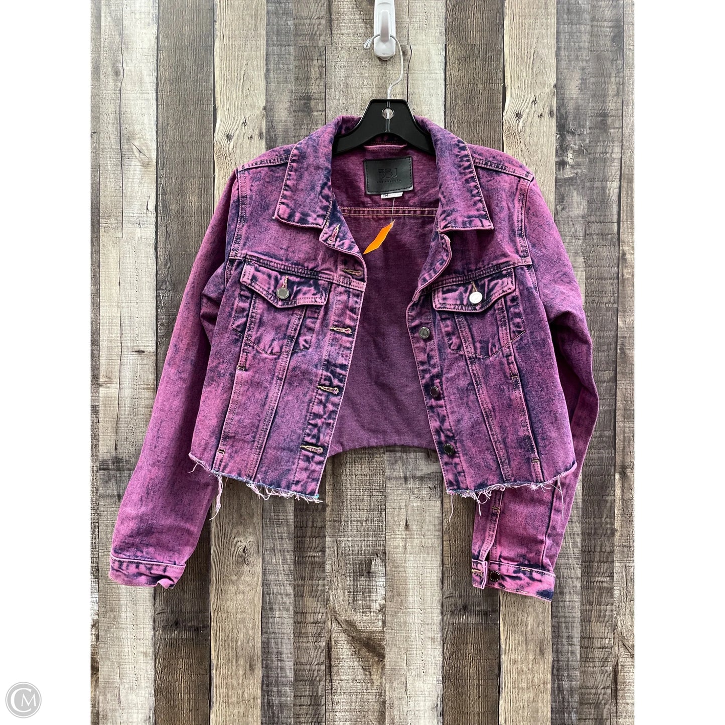 Jacket Denim By Cme In Pink, Size: M
