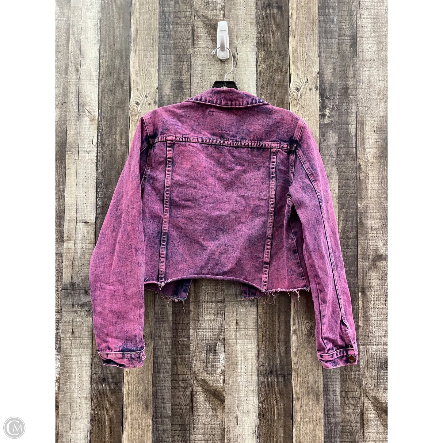 Jacket Denim By Cme In Pink, Size: M