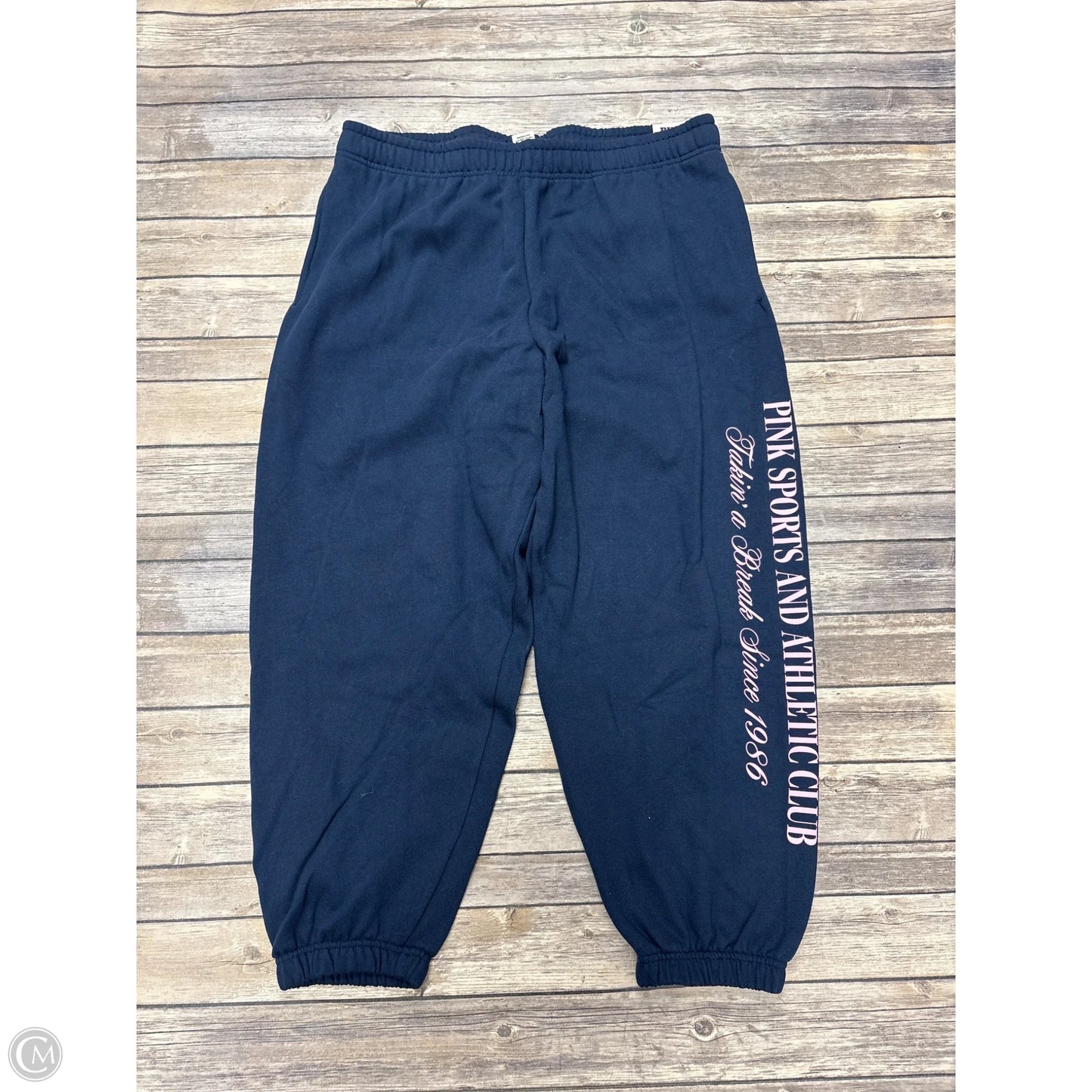 Pants Joggers By Pink In Blue & Pink, Size: Xl